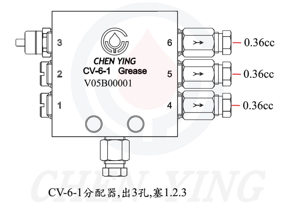 cv-6-1分配器,出3孔